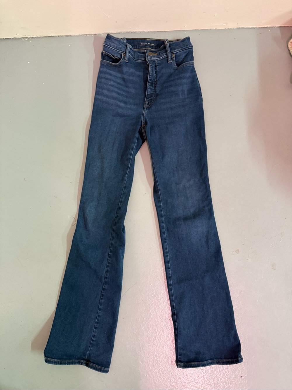 Lucky Brand Uni High Rise Dark Blue Bootcut Jeans (altered)